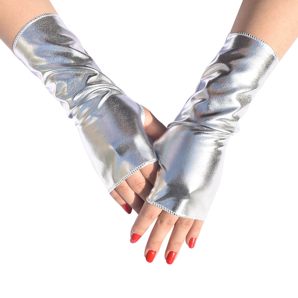 Street Fashion Gloves - 1Pair Women's Faux Patent Leather Punk