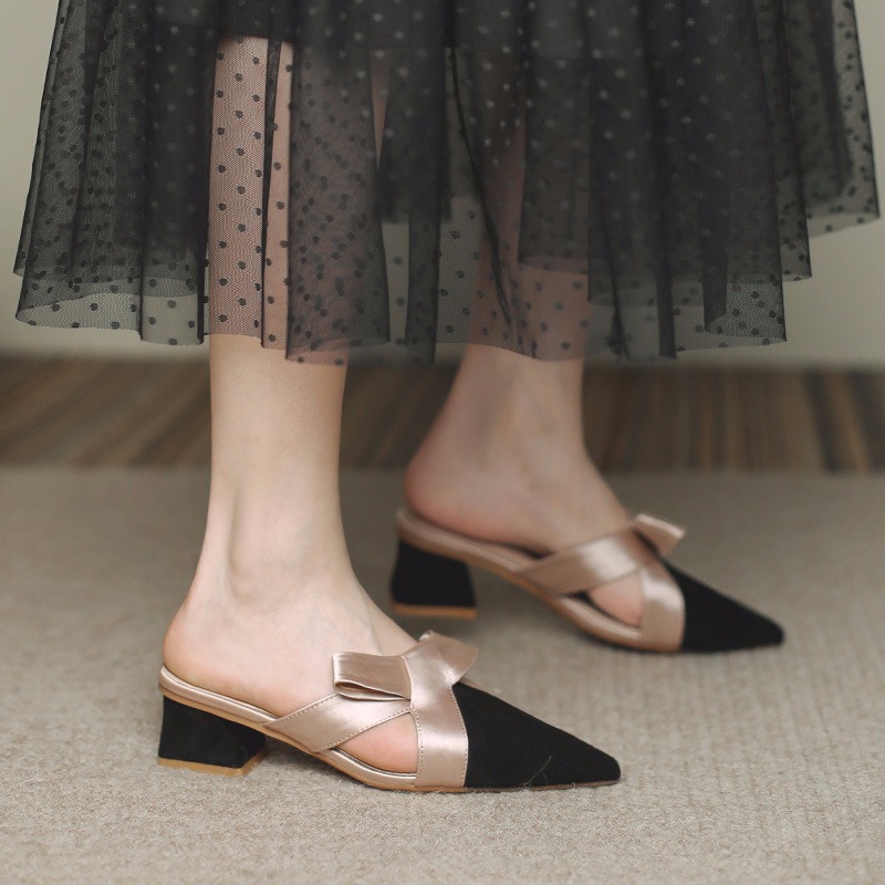 Street Fashion Lady - NEW Flat Sandals Pointed Toe Mules