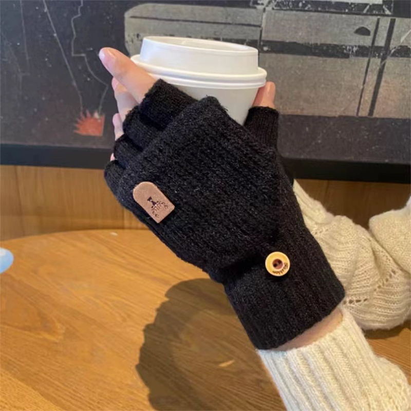 Knitted Fingerless Gloves Wint - Street Fashion Gloves review and price