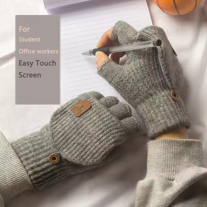 Knitted Fingerless Gloves Wint - Street Fashion Gloves review and price