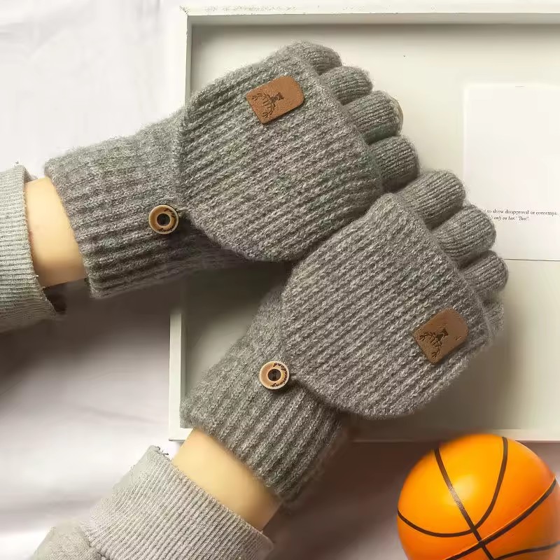 Knitted Fingerless Gloves Wint - Street Fashion Gloves review and price