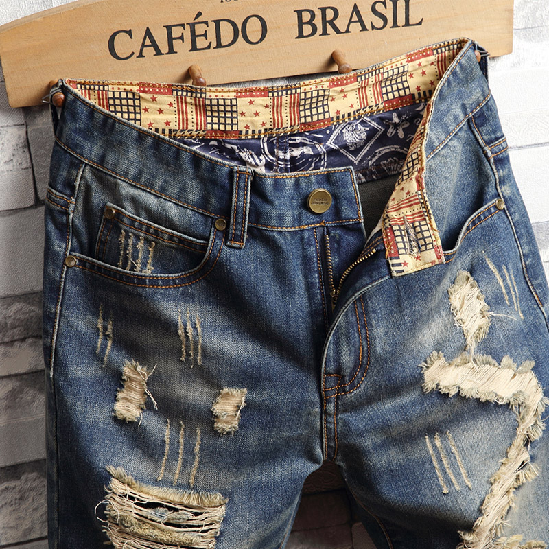 Ripped Hip-hop Denim Shorts Me - Street Fashion Types review and price