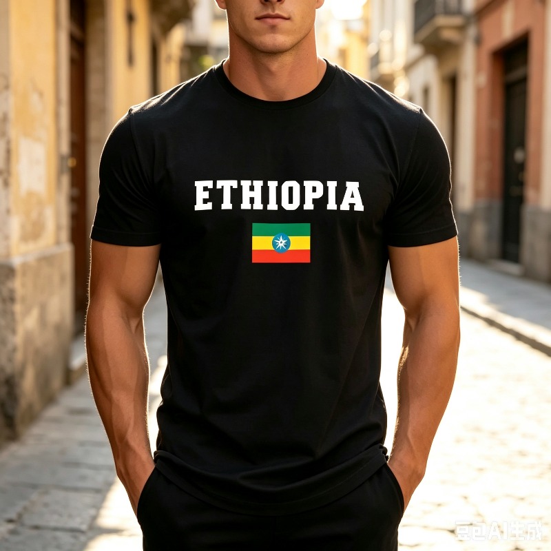Men Streetwear T-Shirt ETHIOPI - Street Fashion Theme review and price