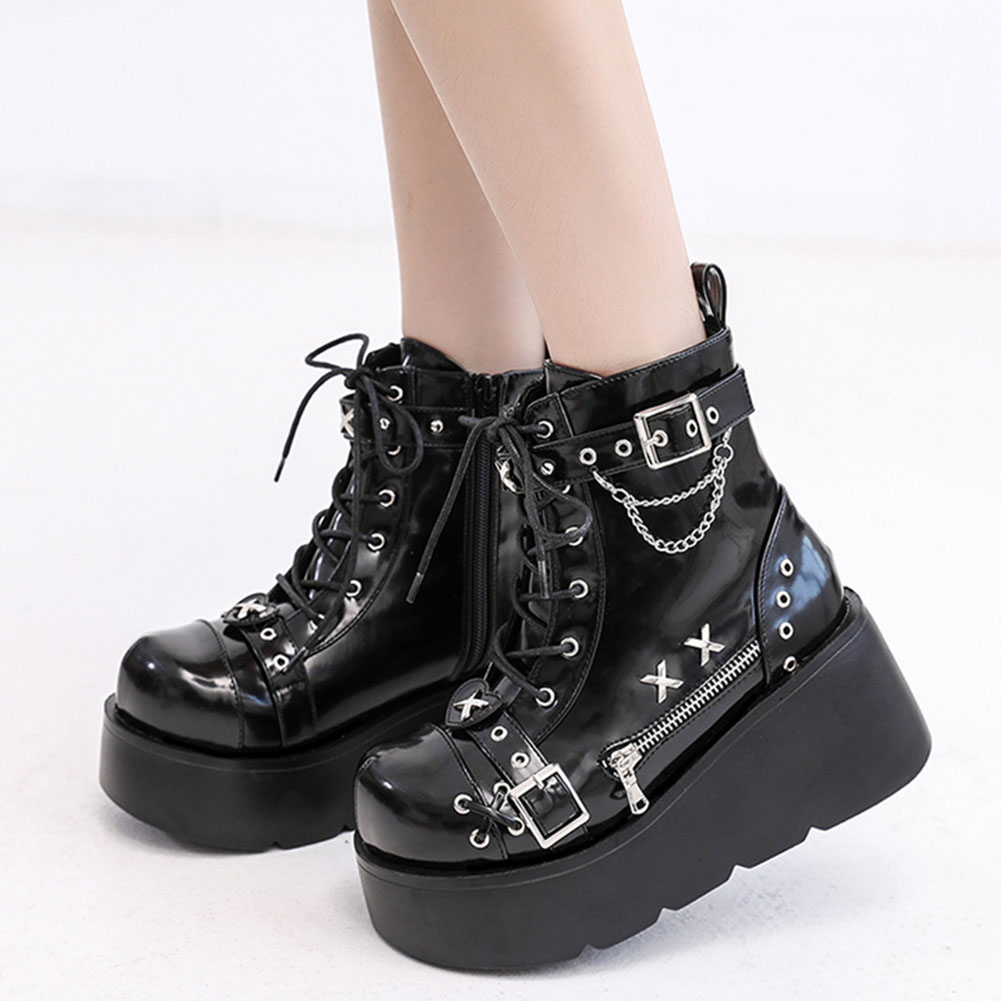 Brand New Ladies Goth Platform - Street Fashion Lady review and price