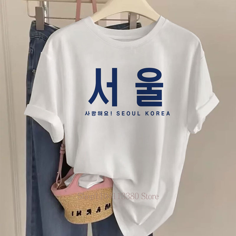 Seoul Korea Graphic Print T-sh - Street Fashion Of Seoul review and price